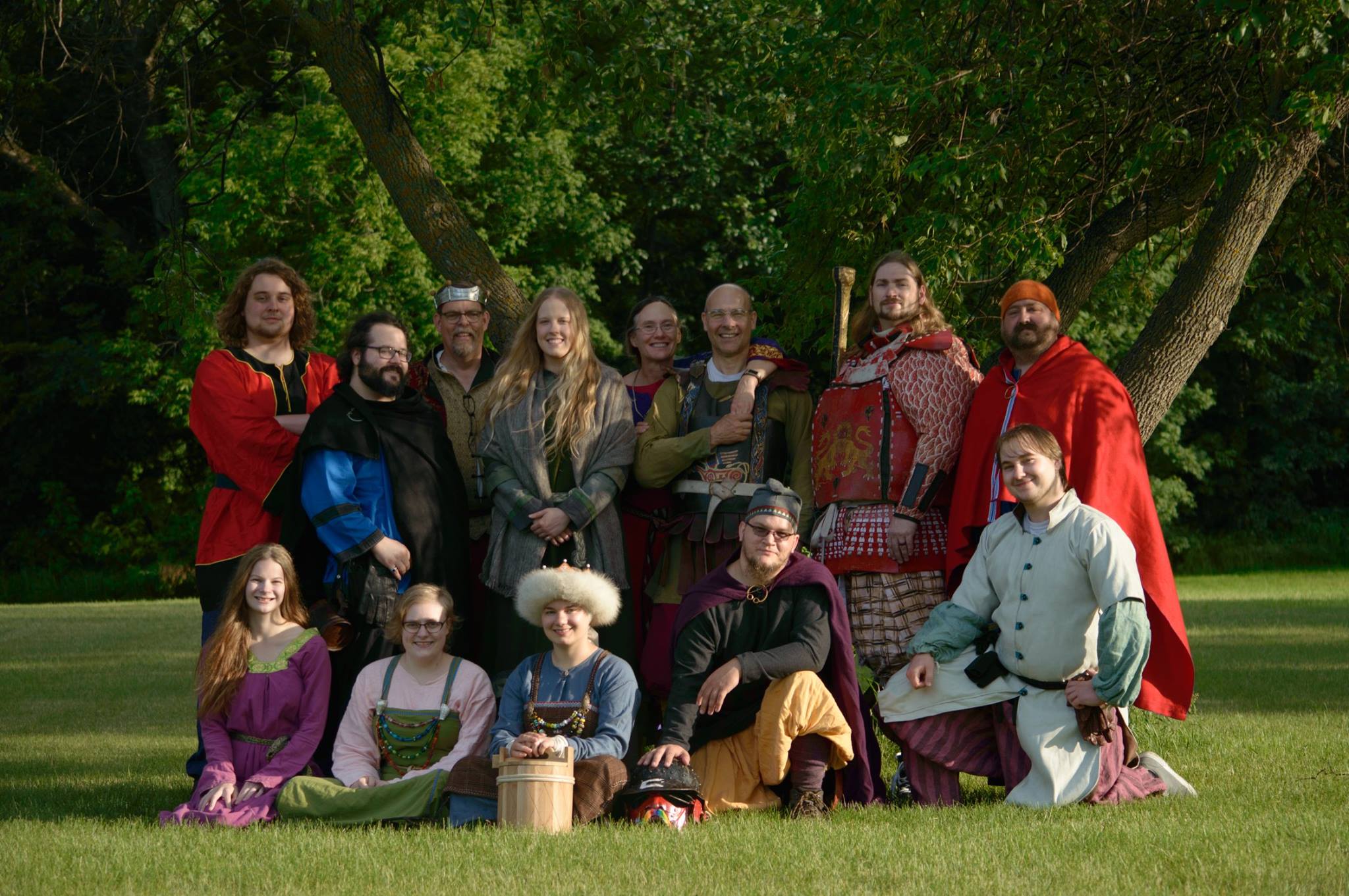 Picture of Several Korsvag Shire Members in pre-seventeenth century clothing